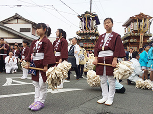 西条だんじり・太鼓台奉納（写真1）