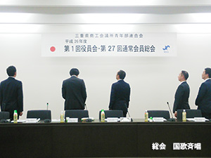 三重県商工会議所青年部連合会第１回役員会・第２７回通常会員総会（写真4）
